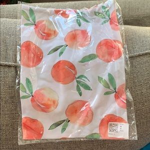 Never been opened peach swaddle and bow